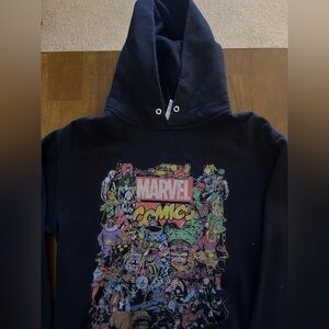Marvel Comics Black Hoodie Graphic Print Size Small Adult